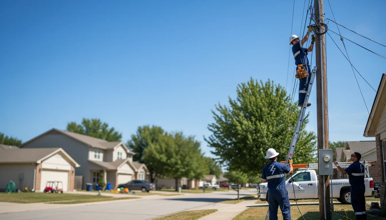 Residential electrician providing installation services in West Newton, MA